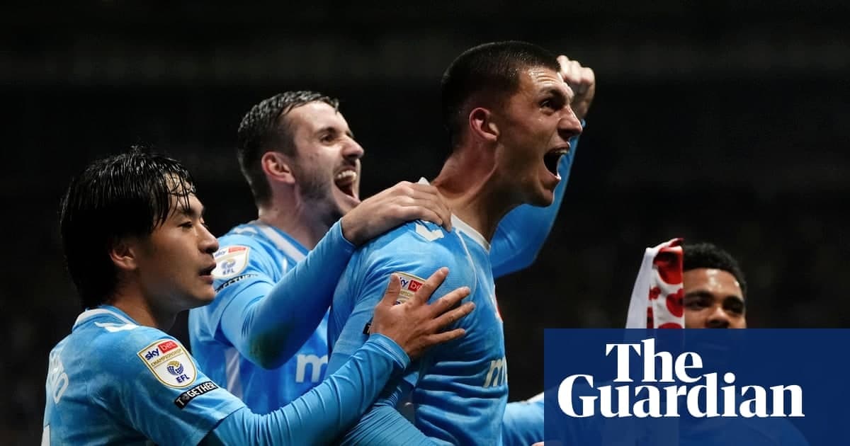 考文垂逆转领跑四分 斯托克城升至次席 米德尔斯堡战平莱斯特